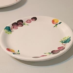 Pizzato Handmade Italy Vibrant Fruit Motif Dinner Plate